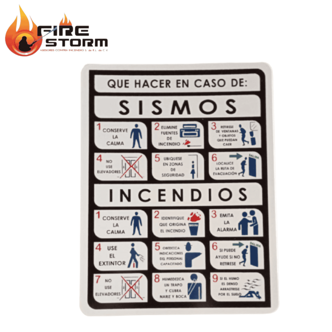 Señalamientos informativos Fire Storm