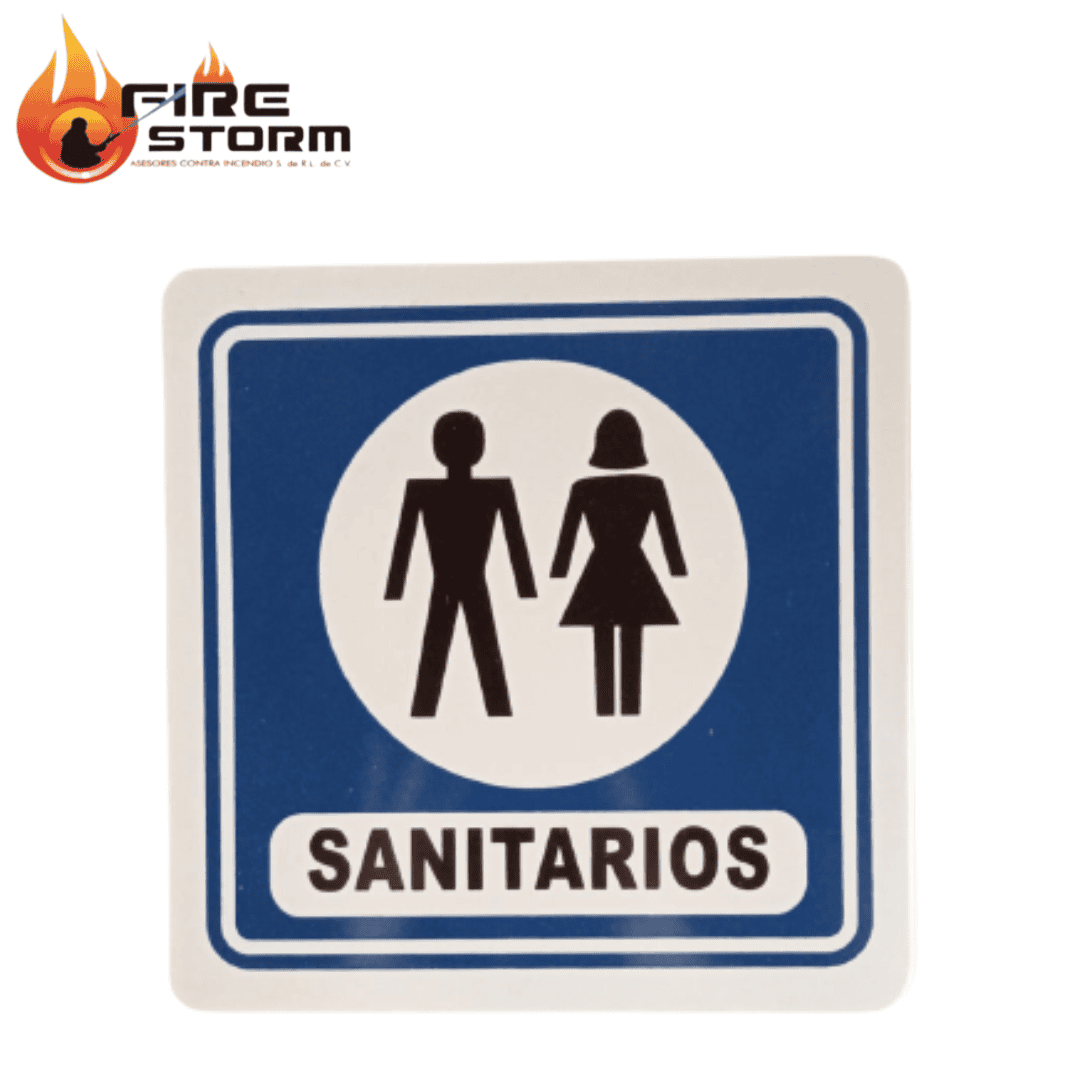 Señalamientos de seguridad Señal informativa en estireno Fire Storm