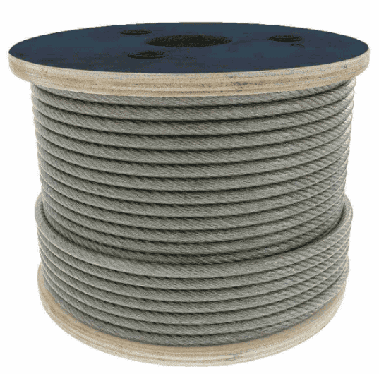 CABLE DE ACERO ALMA DE ACERO IWRC 6X19 3/8