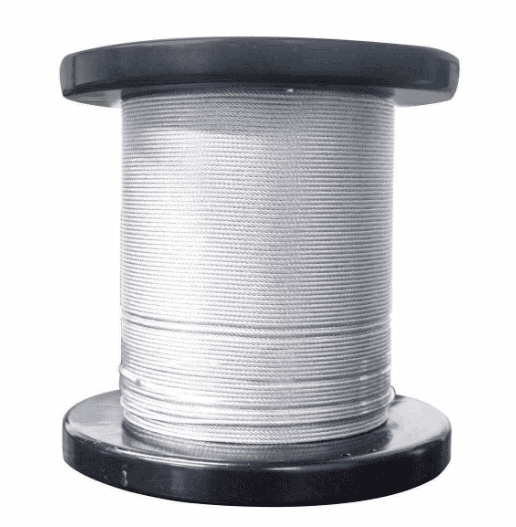 CABLE DE ACERO CON FORRO PLASTICO 7X19 3/16