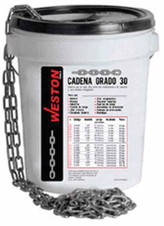 CADENA DE ACERO GALVANIZADO 3/16