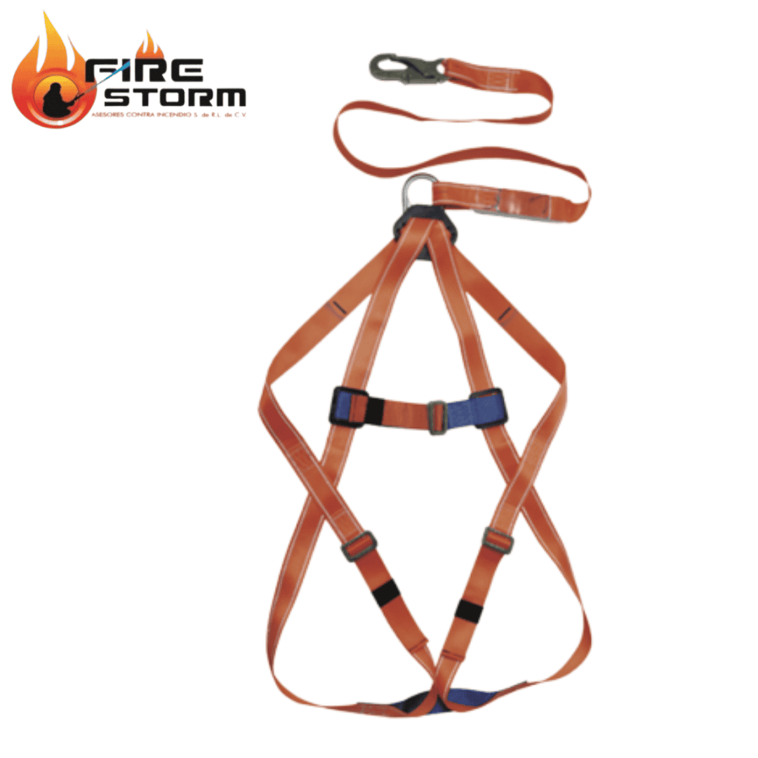 Arnes de 1 y 2 argollas cuerpo completo Fire Storm
