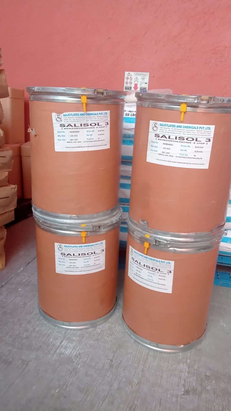 Benzofenona 3 Cuñete 25 Kgm