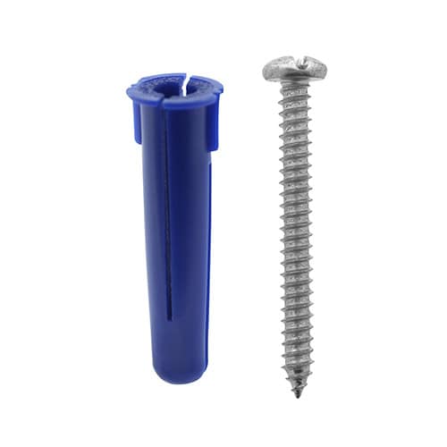 Juego De 6 Taquetes Azules/10 Tornillos