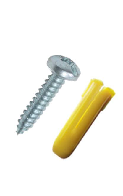 Juego De 20 Taquetes Amarillos/20 Tornillos