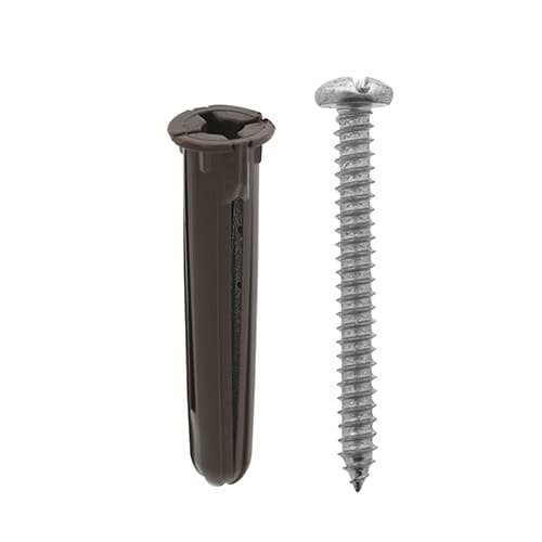 Juego De 10 Taquetes Café/10 Tornillos