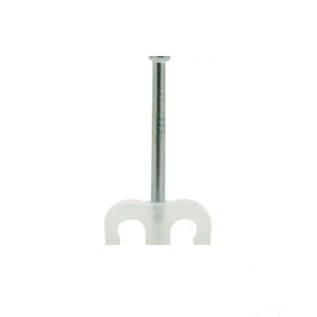 Grapa Telefónica Doble Natural 100 piezas