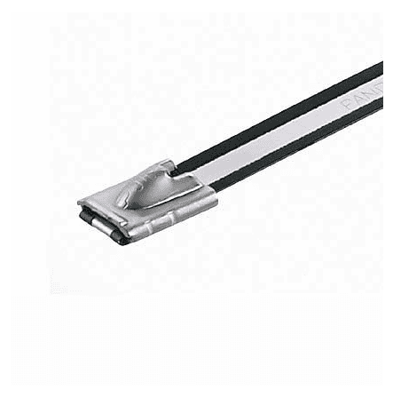 MLTC2H-LP316 Sujetacables, PA 11 recubierto SS 316, Negro, Pesado, 2