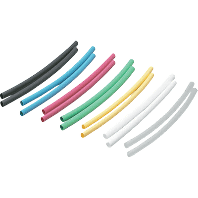 PANDUIT Envoltura termocontraíble de pared delgada, multicolor, diámetro de 1.6mm, poliolefina reticulada - HSTT06YK1