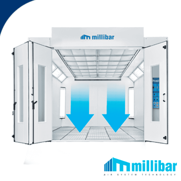Cabinas de pintura Downdraft de Millibar - 1