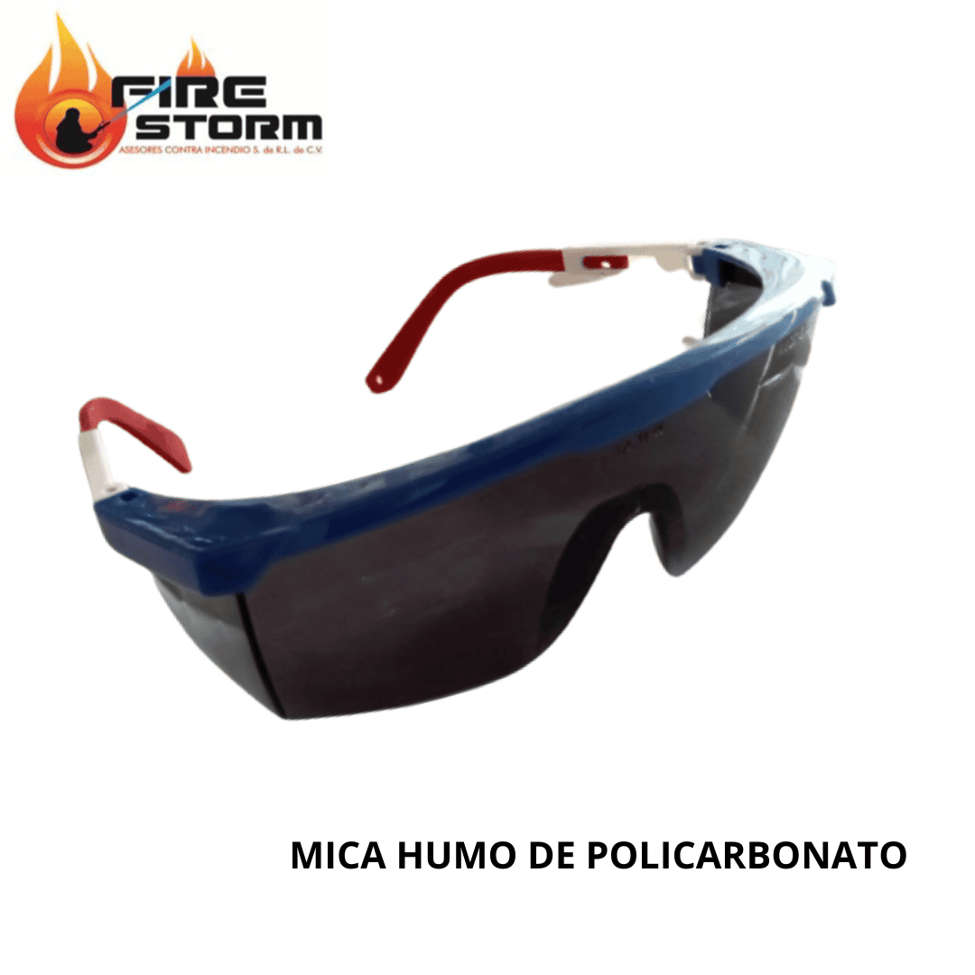 Lentes de seguridad mica humo mica de policarbonato en Fire Storm 