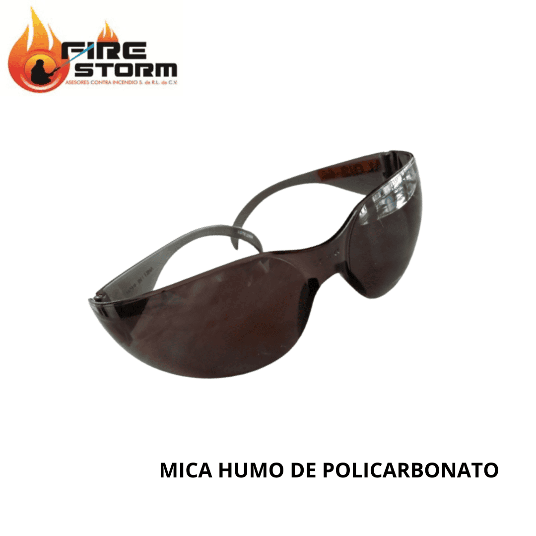 Lentes de seguridad mica humo mica de policarbonato en Fire Storm 