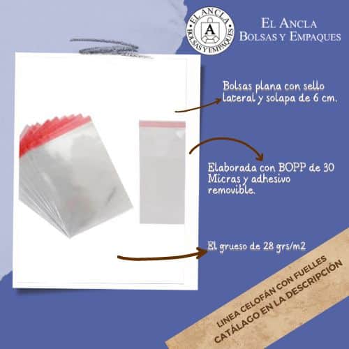 Bolsa de polipropileno con Adhesivo 1