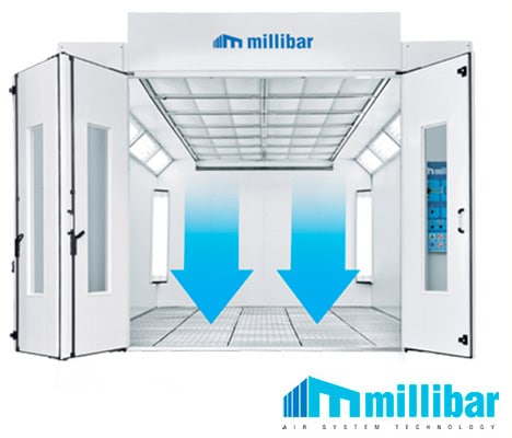 cabina de pintura millibar con horno 