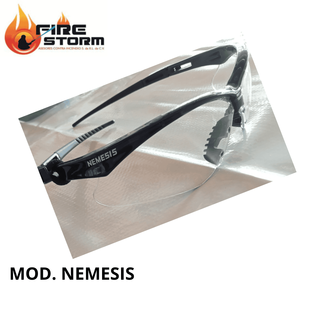 Lentes de seguridad para la industria automotriz mica de policarbonato clara/humo/ambar/espejo en Fire Storm 