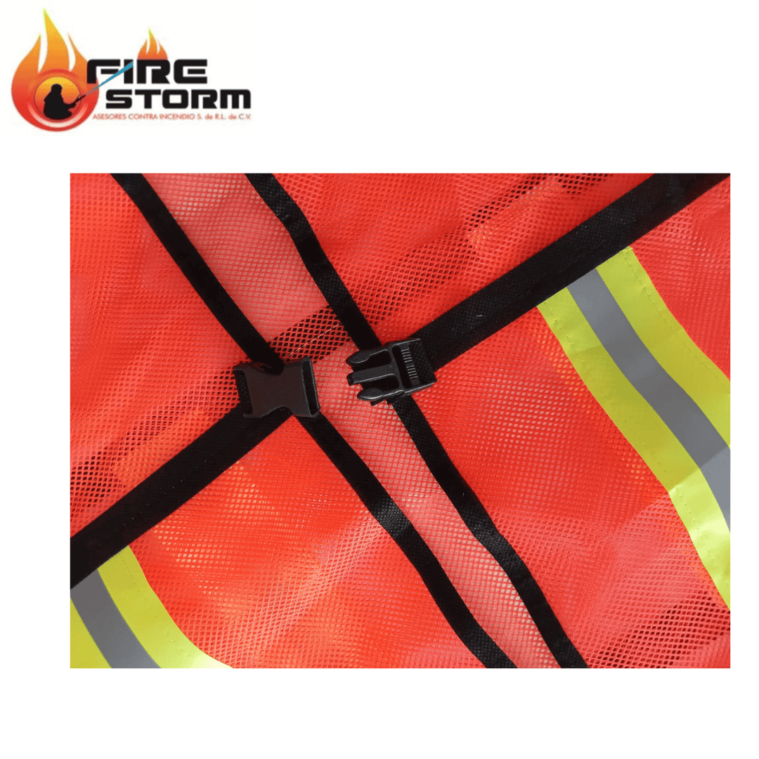 Chalecos de malla reflejante para trabajos de dia y de noche varios colores, disponible en Fire Storm