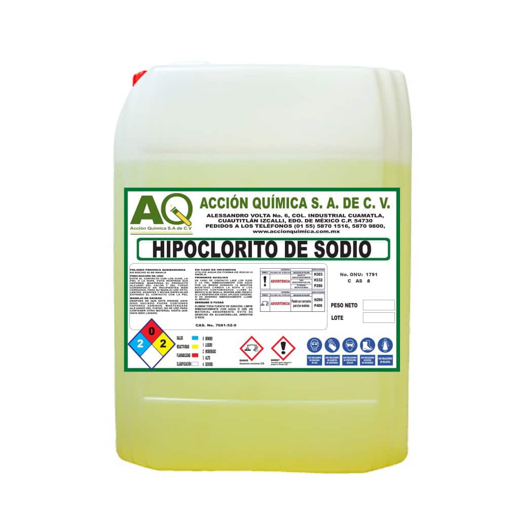 Hipoclorito de sodio al 13%