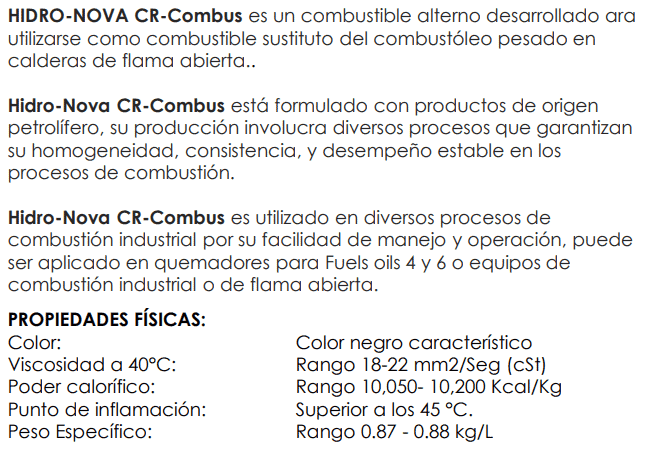 Combustibles alternos para calderas de flama abierta