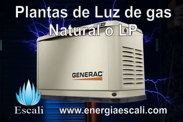 Plantas de emergencia de 10kW Gas natural o LP
