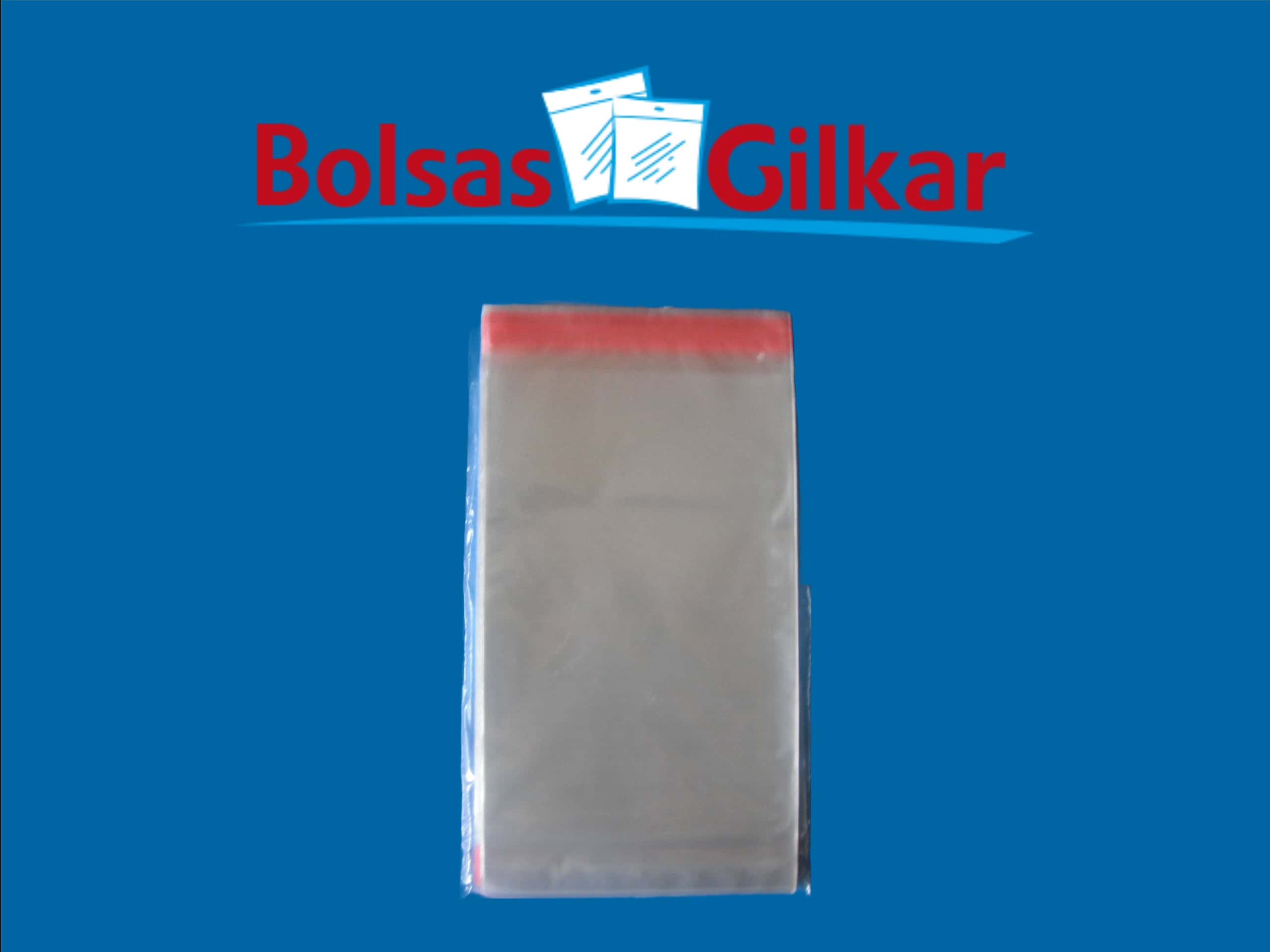 Bolsa de celofan con adhesivo