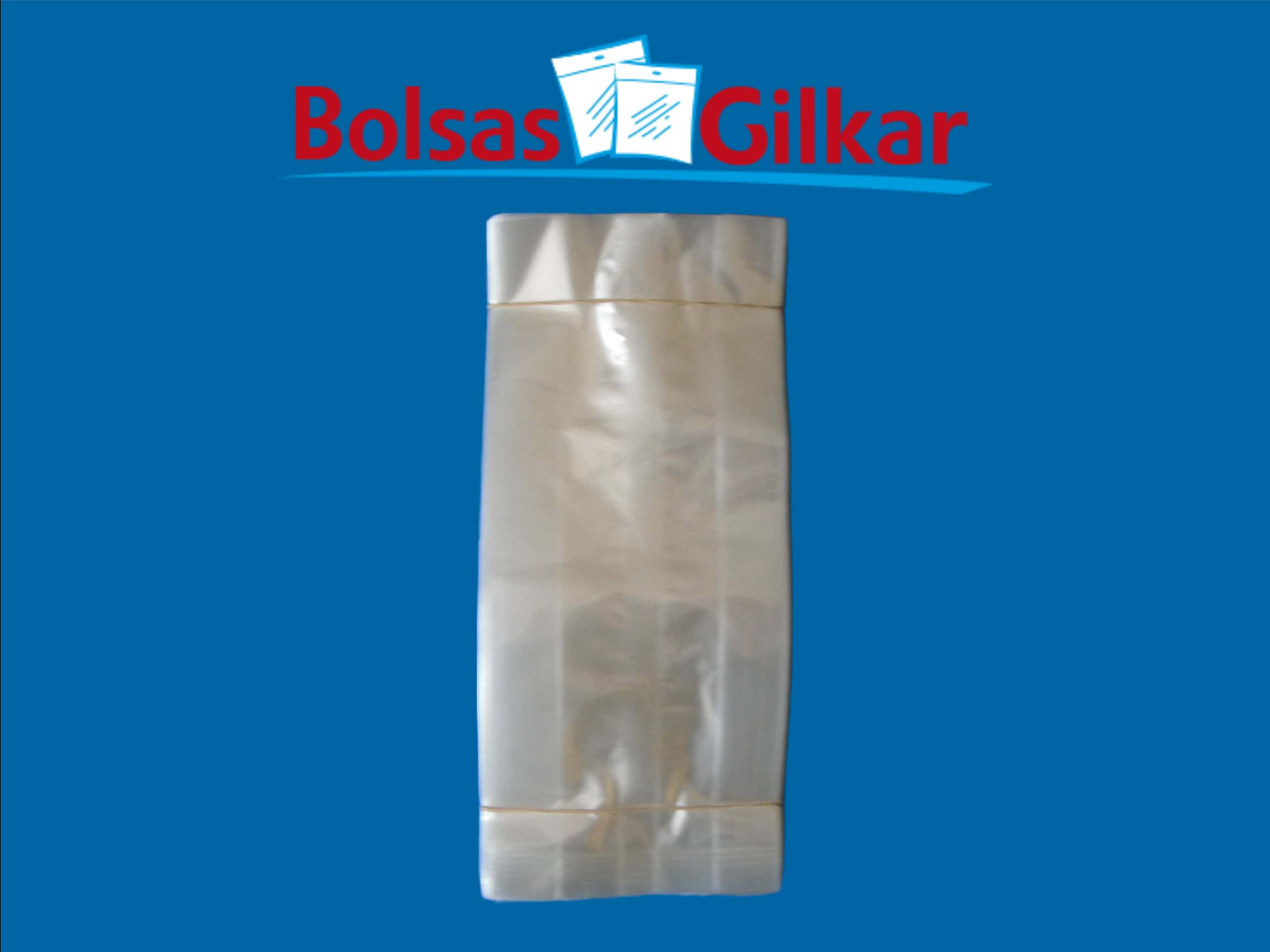 Bolsa de celofán con fuelle