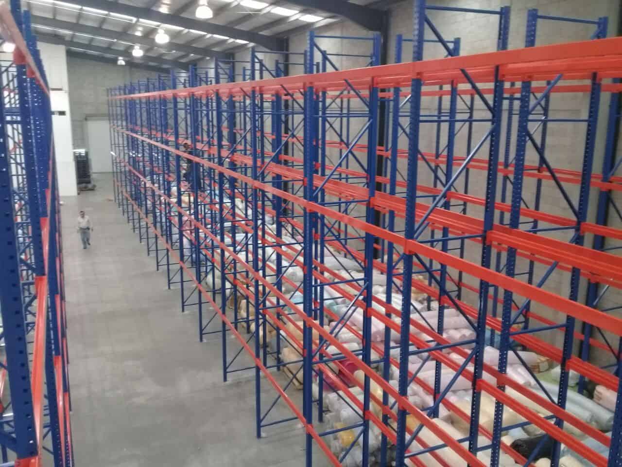 Rack Industrial Selectivo a 6.0 m y cuatro niveles de vigas