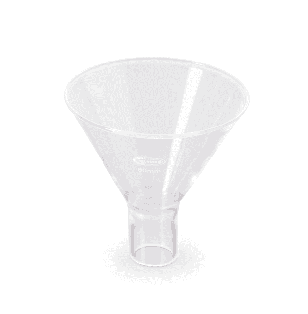 EMBUDO DE VIDRIO PARA POLVOS 60 MM