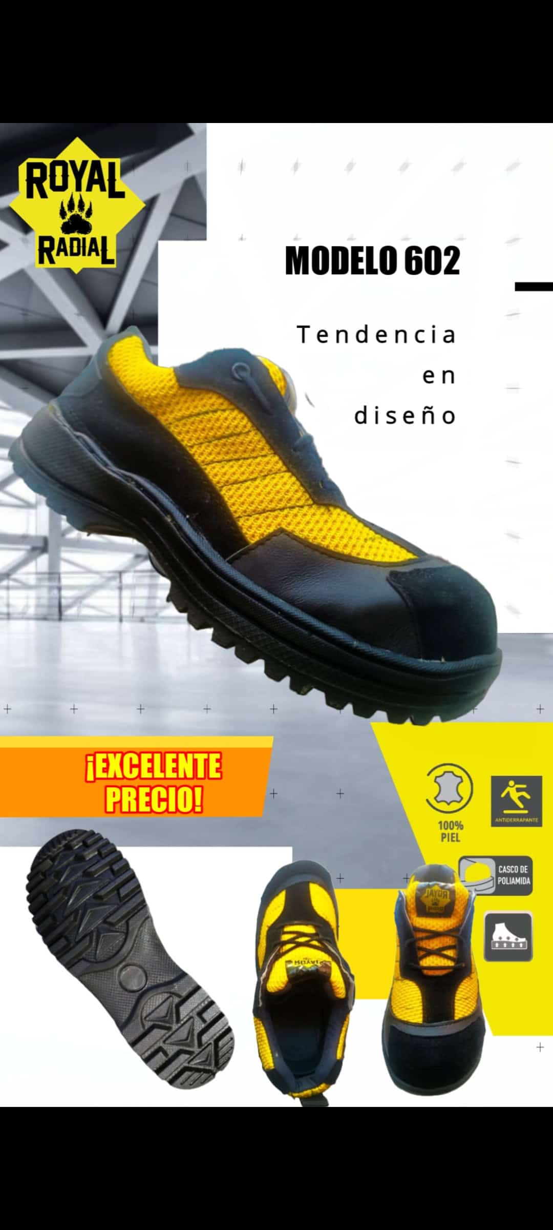 Tenis de seguridad dieléctrico.