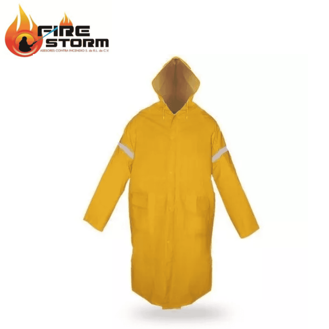 Impermeable capa larga con reflejante disponible en Fire Storm