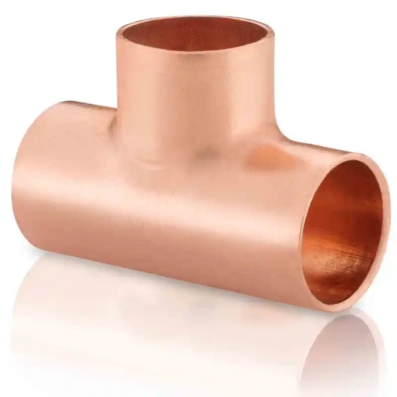 Tuberia y conexiones de cobre Tee 