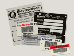 Códigos de barras para activos fijos, Placas, etiquetas, RFID