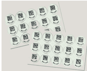 Etiquetas con código de barra, QR, Datamatrix