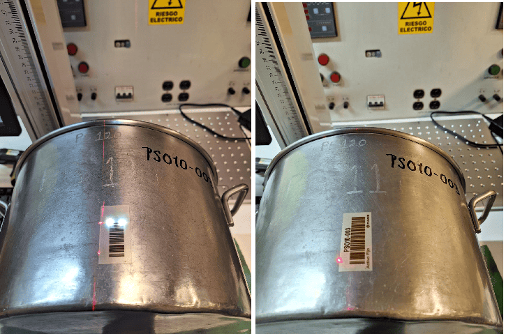 Grabado laser personalizado con datos técnicos