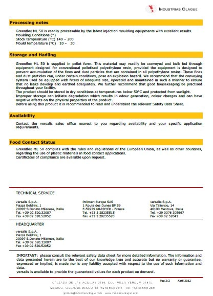 Resinas de EVA para producciones industriales - 2