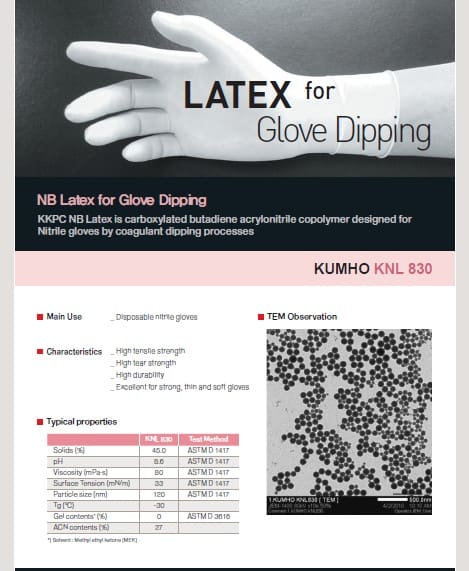 Látex de nitrilo para guantes desechables - 1