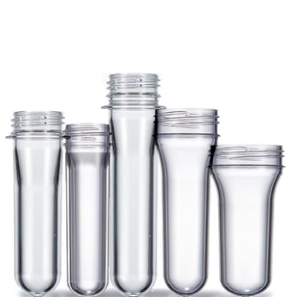 Preformas PET para botellas transparentes