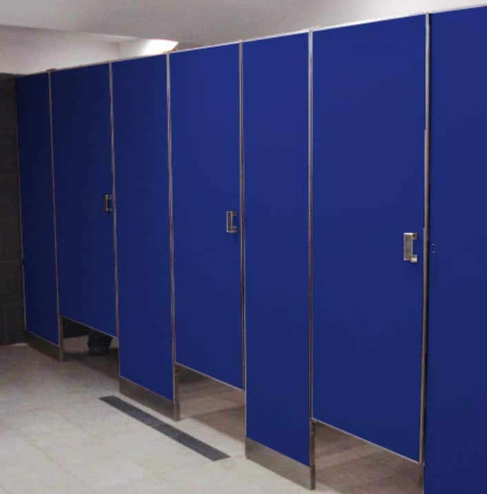 MAMPARAS PARA BAÑO EN LAMINA DE ACERO PORCELANIZADO