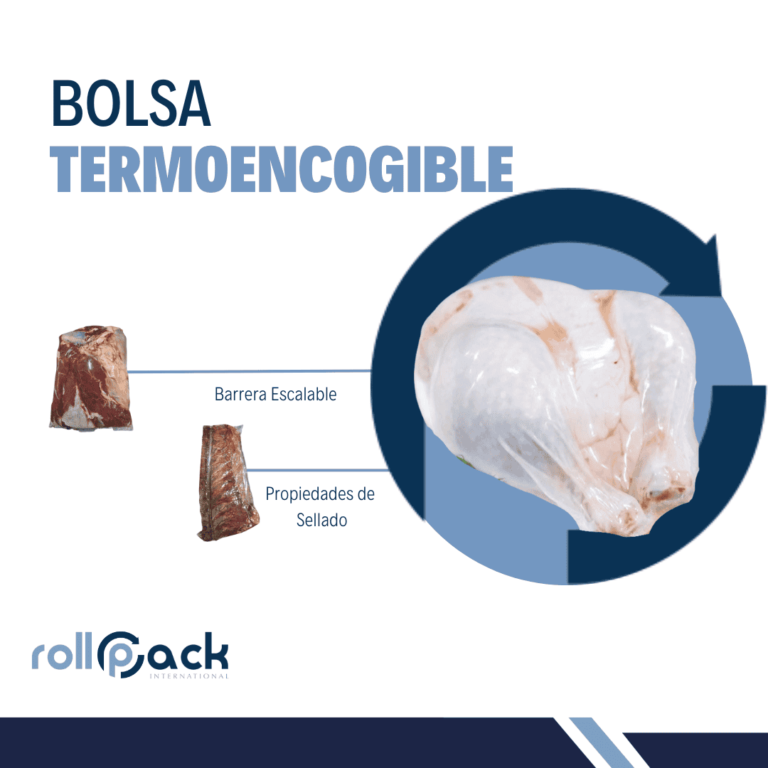 Bolsas termoencogibles para empaque al alto vacio rollpack