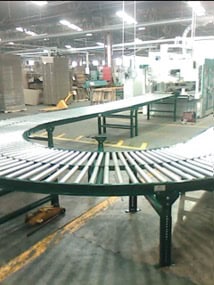 Transportadores de rodillos para manejo de materiales