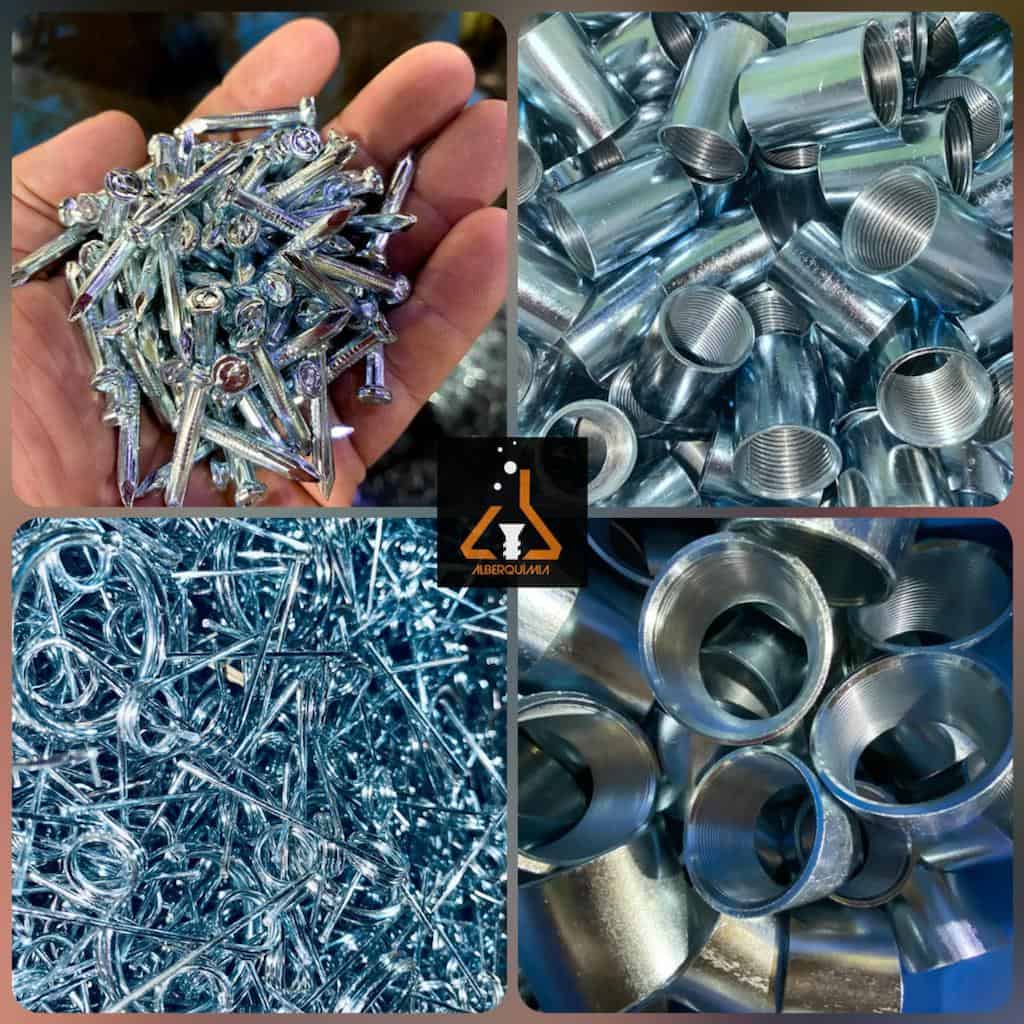 Galvanizado en barril para tornilleria de diferentes tamaños