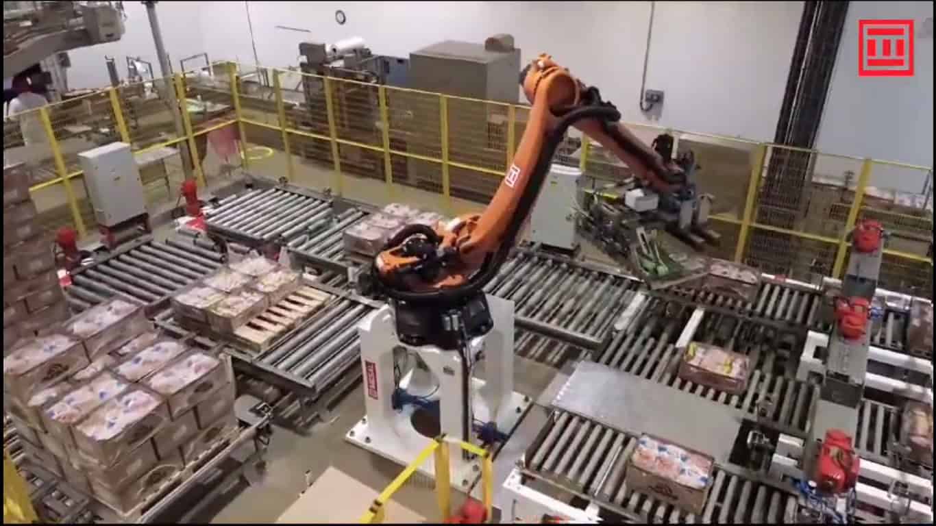 Paletizadoras automaticas robóticas hasta 8 SKU diferentes