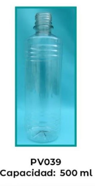 Botellas de plástico  PV039 capacidad 0.500 ml