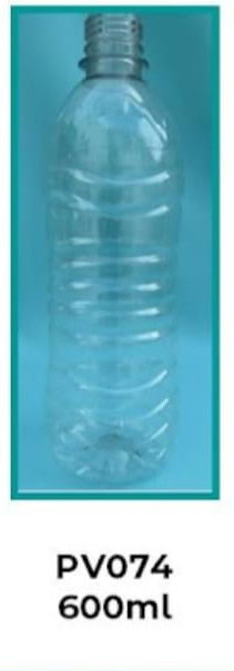 Botellas de plástico capacidad 0.600 ml