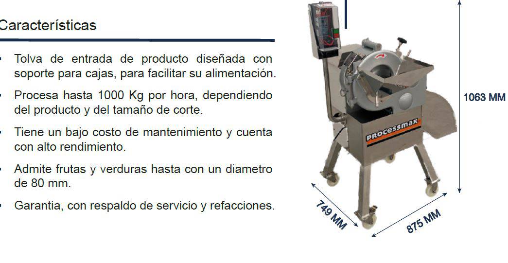 Cubicadoras de frutas y verduras Mimtech