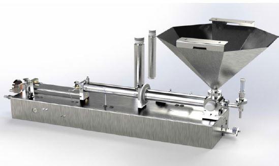Llenador Volumetrico LLV1 Equipo para alta productividad en envasado de productos viscosos, semi viscosos y líquidos; en diferentes presentaciones y tamaños. Para uso pesado continuo: • Dips • Miel • Jugos • Purés • Sopas • Jaleas • Salsas • Yogurt • Cremas • Helados • Mostaza • Guisados • Mayoneza • Guacamole • Mermeladas • Queso cottage •Masas pasteleras • Cremas pasteleras • y más. Fabricado con materiales grado alimenticio. Bajo costo de mantenimiento y alto rendimiento. Garantía, respaldo de servicio y refacciones