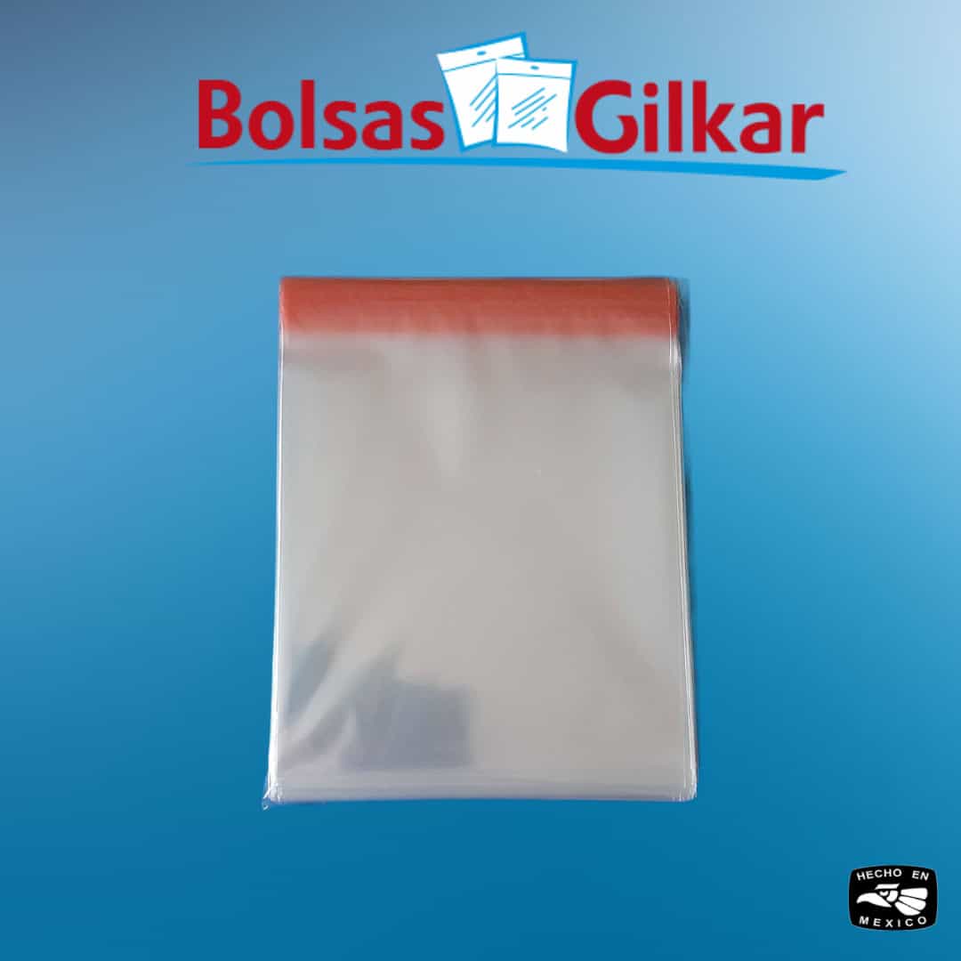 Bolsa de celofán con adhesivo