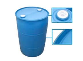 Cuñete de plástico Cerrado de 208 litros con 2 tapones