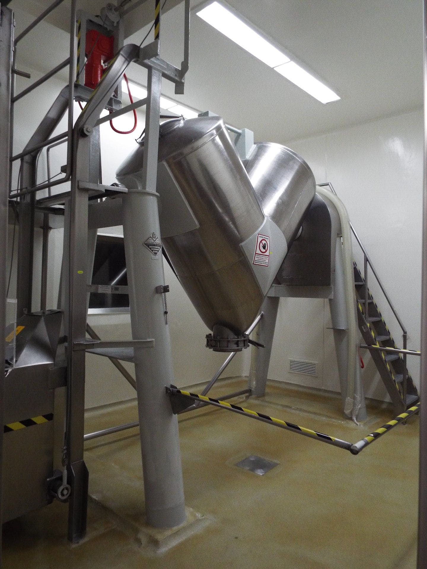 Mezclado de polvos alimenticios equipo en V Patterson-Kelley de 60 cu.ft.