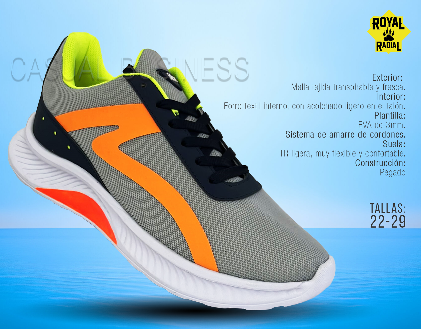 Tenis en Piel y Tela 4