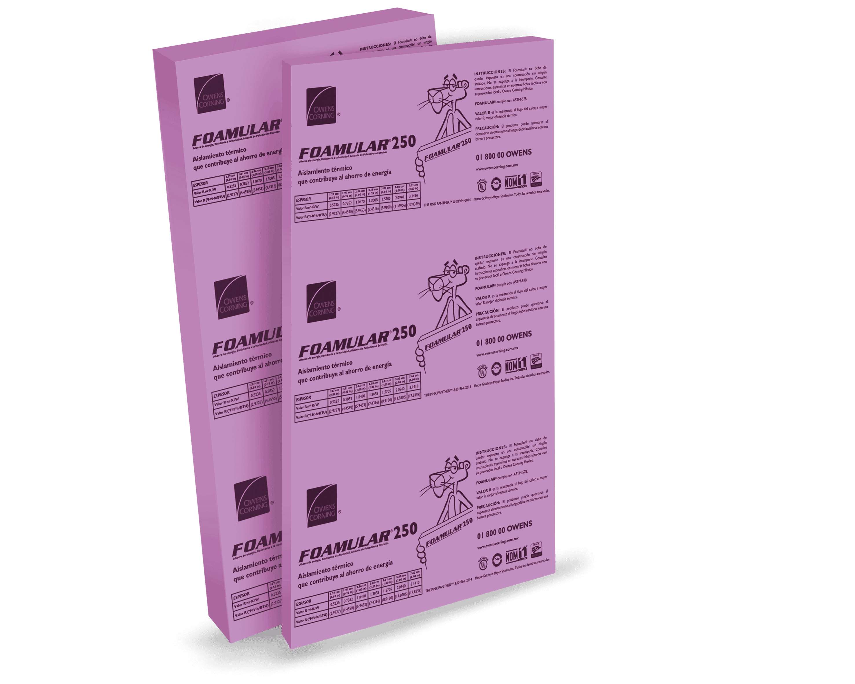 Aislamiento térmico de poliestireno extruido Foamular